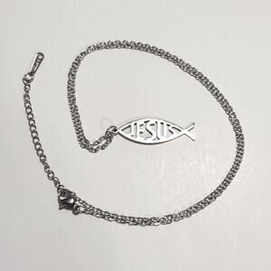 Stainless Steel Jesus Christ Fish Necklace Christian Christmas Birthday Gift New